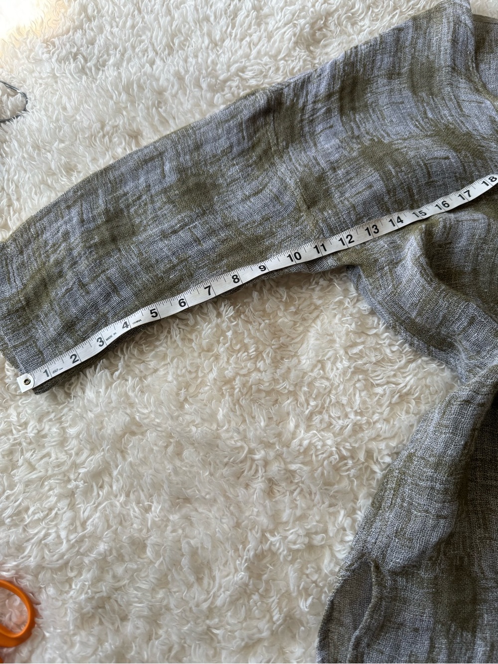 Chalet Et Ceci Gray Checked Light Jacket Lagenlook Linen Cover Up  Size Small - Picture 8 of 12